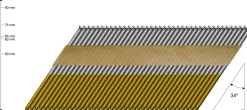 Stavspiker 34GR 28/63 mm varmgalvanisert ringet