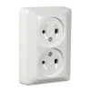 Stikkontakt dobbel 12 volt 2 pk