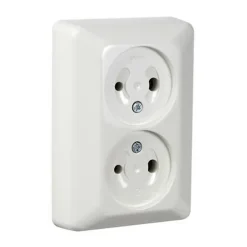 Stikkontakt dobbel 12 volt 2 pk