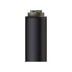 Stålpipe a-modul ø 150x550 mm isolert sort lakkert