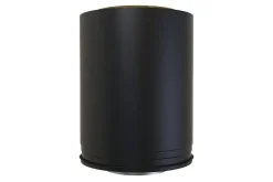 Stålpipe ø150 combi 250mm halv bp halvisolert-svart lakk