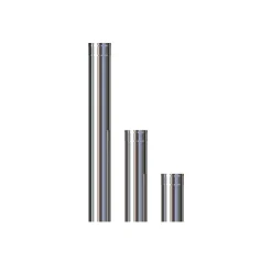 Stålpipe ø150 uisolert 550m bp black paint