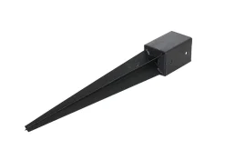 Stolpespyd 90 mm sort