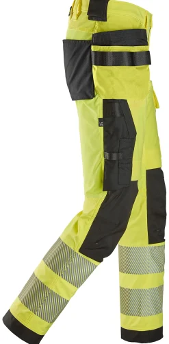 Synlighetsbukse gul/sort KL2 str 46