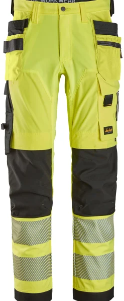 Synlighetsbukse gul/sort KL2 str 46