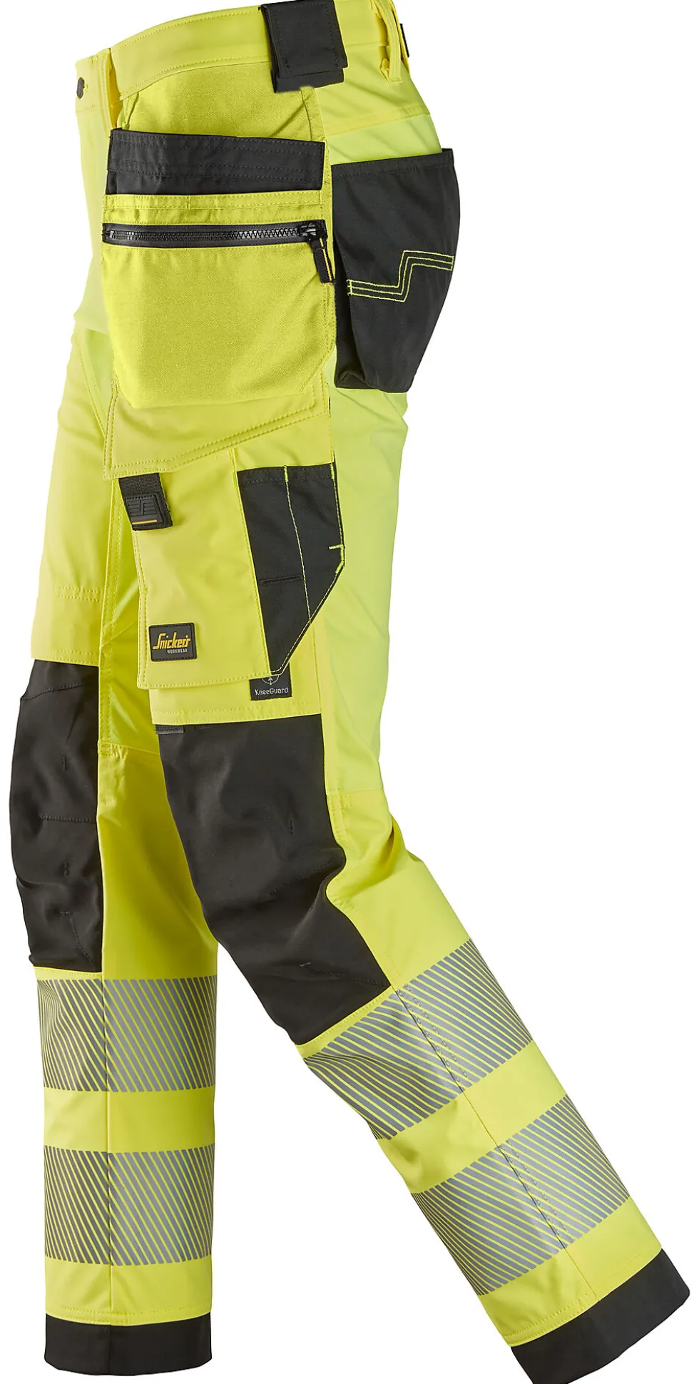 Synlighetsbukse gul/sort KL2 str 46