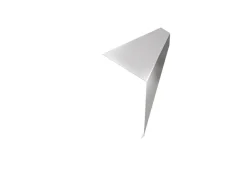 Takfotbeslag silver 120 mm 2 m