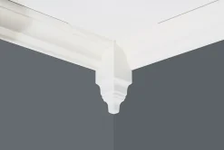 Takkloss utvendig 33x33x120 mm hvitmalt A4 stk