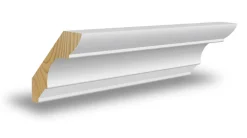 Taklist furu profilert CW340 hvit bomull S0502-Y 20x68x4400 mm