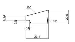 Taklist furu 21x034x4400 ESK NCS S8500N