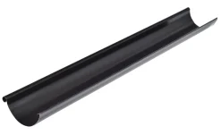 Takrenne sort stål 4 meter 125 mm