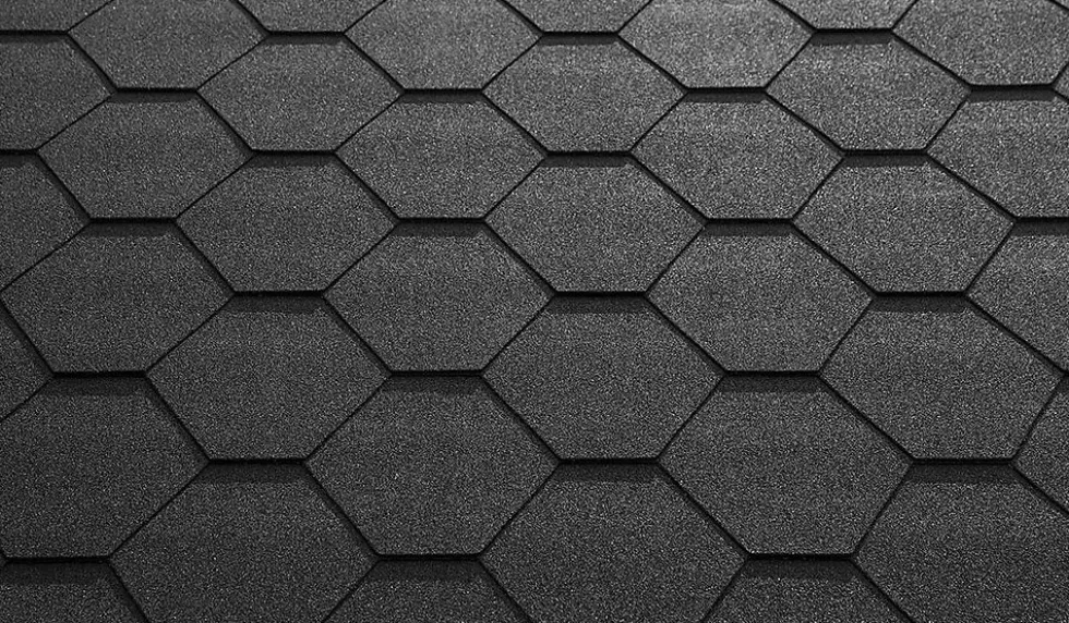 Takshingel skrå classic kl sort 3 m2/pak 108 m2/pal
