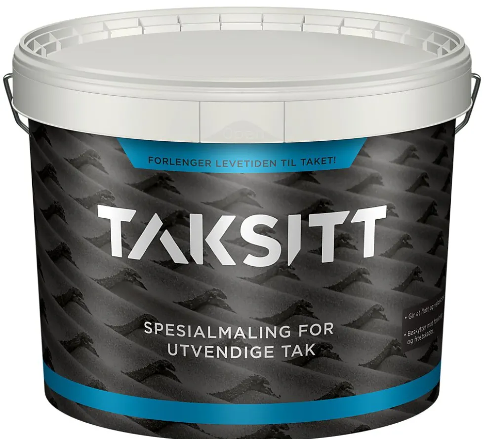 TakSitt spesialmaling for utvendige tak SORT 10 liter