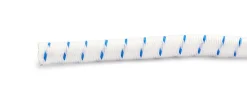 Tau elastisk 6 mm hvit/blå 10 m