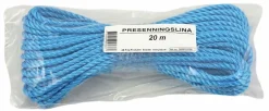 Tau presenningsline 6mm 20m blå polypropylen 3-slått