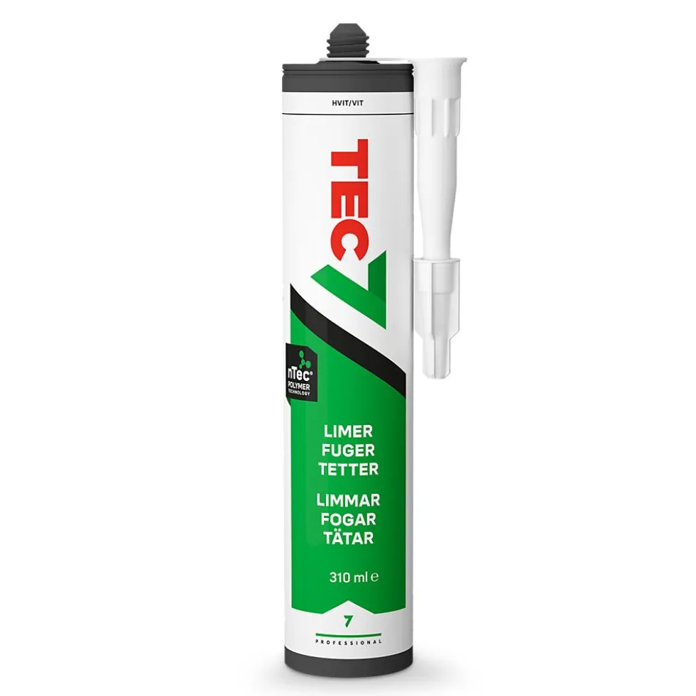 Tec7 fugemasse hvit 310 ml