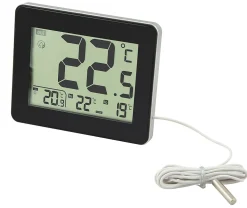 Termometer med ledning utendørs/innendørs