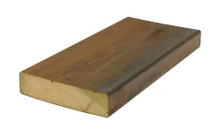 Terrassebord royalimpregnert brun furu glatt 28x145 mm