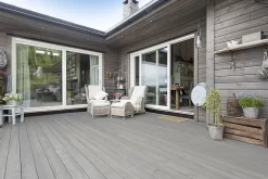 Terrassebord royalimpregnert grå furu Uno rillet 28x120 mm
