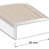 Terskellist fix nr 84 -1 meter hvitkalket eikfolie 1000x25x12