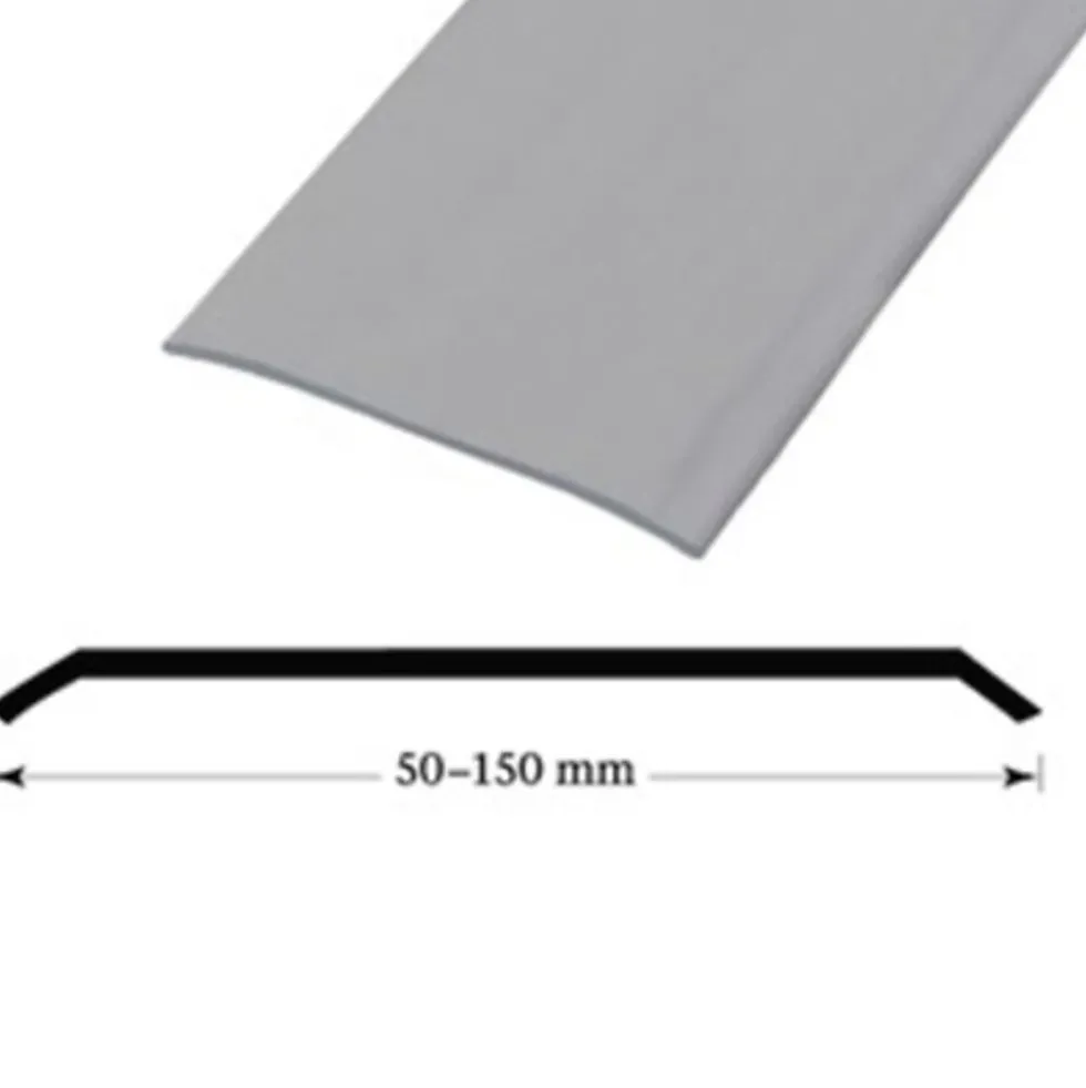 Terskel list rustfritt stål 130 mm 2 meter