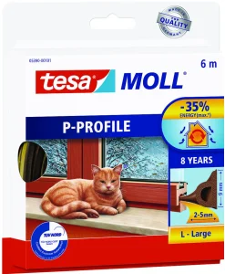 Tetningslist P-profil brun 6 meter