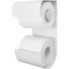Toalettrullholder brix hvit med reserverullholder