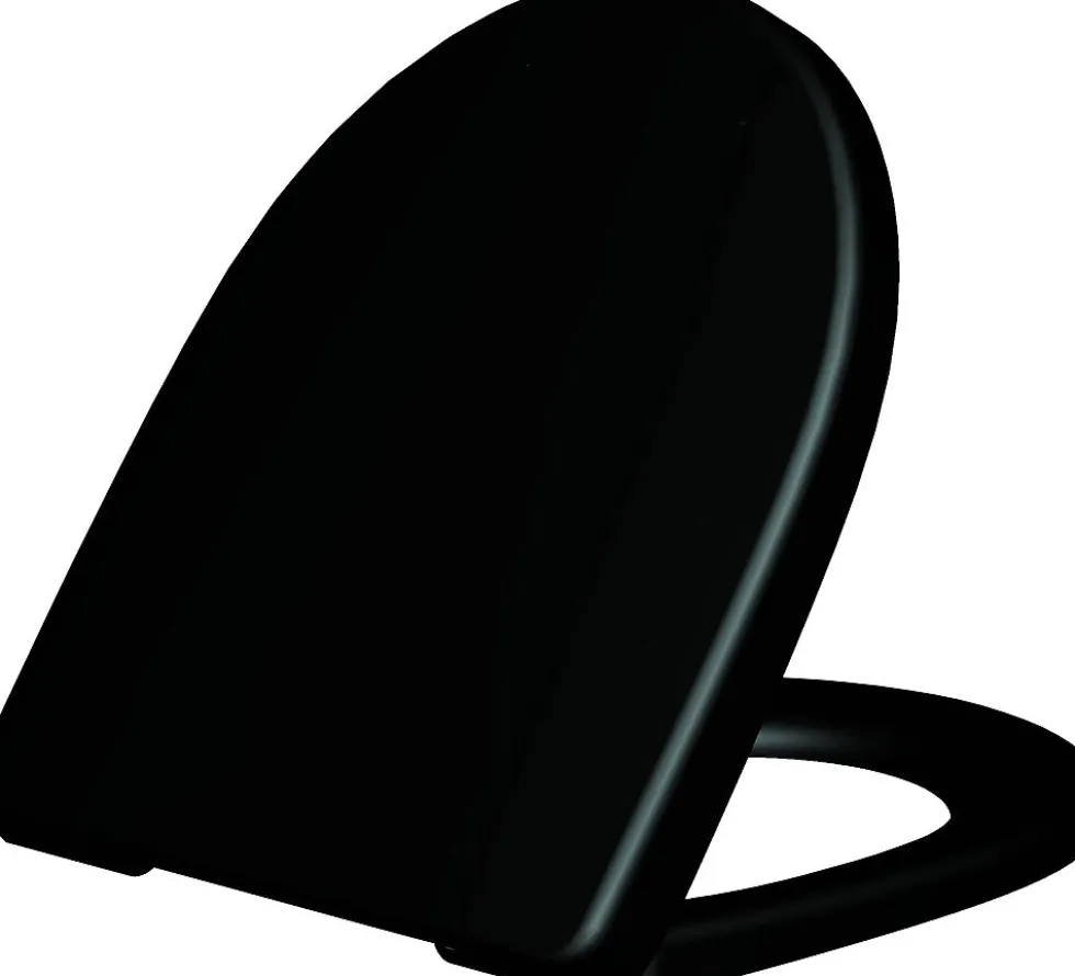 toalettsete edge svart soft close og quick release