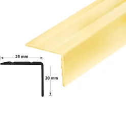 Trappenese nr 9.1 borret m/skruer 1,5 meter messing