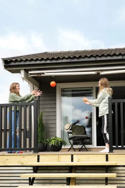 Trappevange 4-trinn sort galv stål