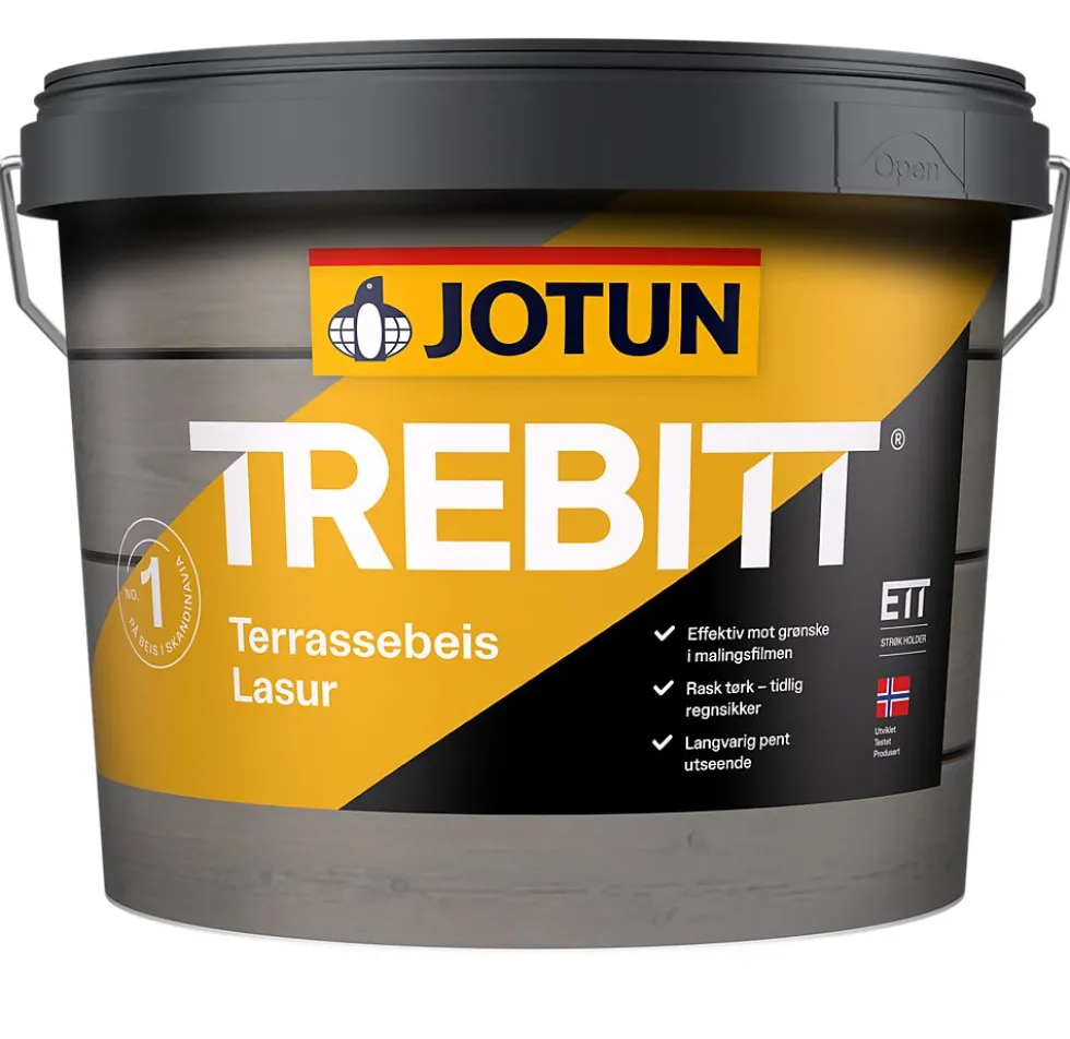 Trebitt terrassebeis shimmergrå 3 liter