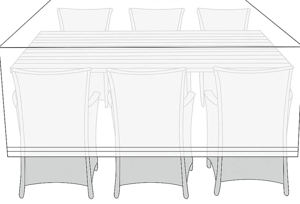 Trekk for hagemøbler 220x130x85 cm 80g/m² 210D