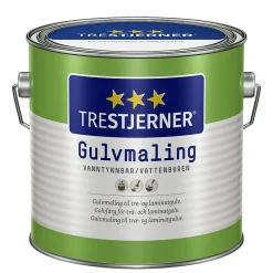 Trestjerner gulv bl hvit 0,75lgulvmaling blank