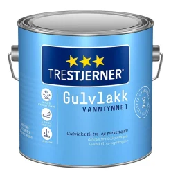 Trestjerner gulvlakk silkematt 3l