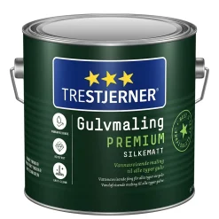 Trestjerner gulvmaling premium hvit base 2,7 liter