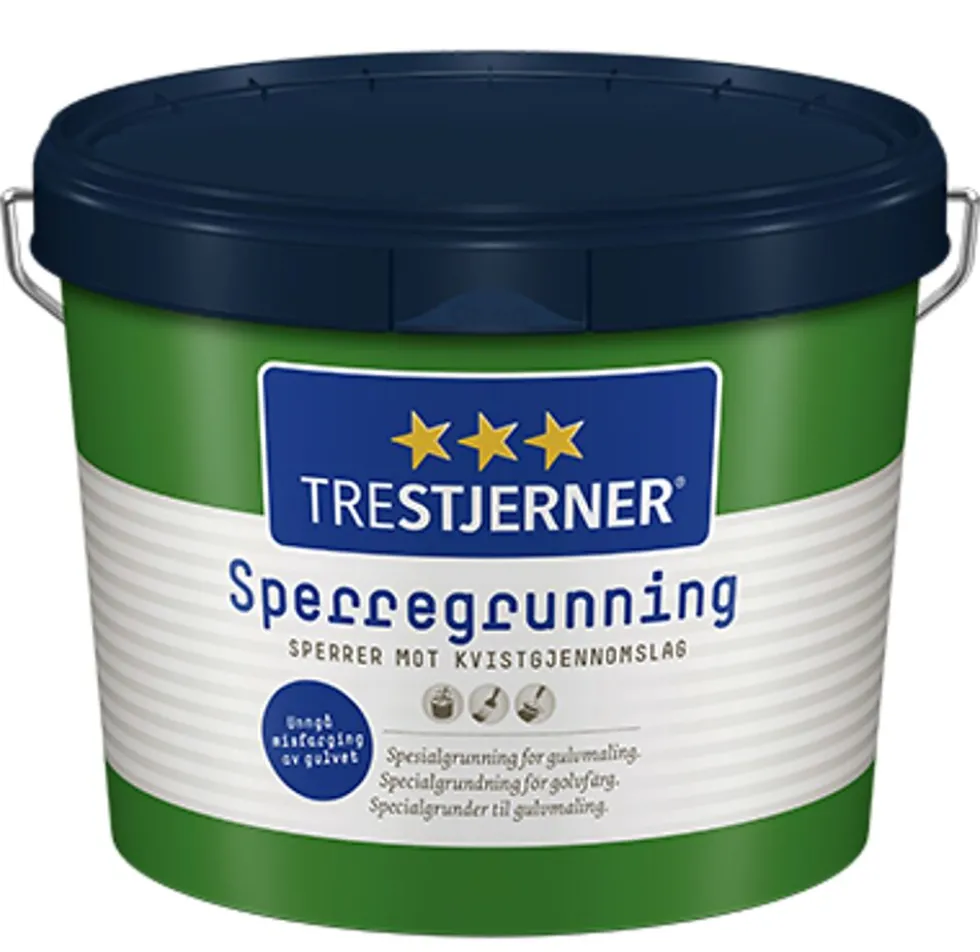 Trestjerner sperregrunning 2,7 liter