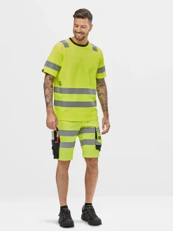 T-skjorte 2530 gul str XXL Snickers Workwear