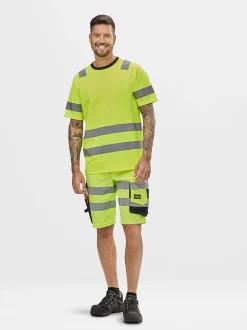 T-skjorte 2530 gul str XXL Snickers Workwear