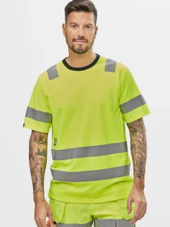 T-skjorte 2530 gul str XXL Snickers Workwear