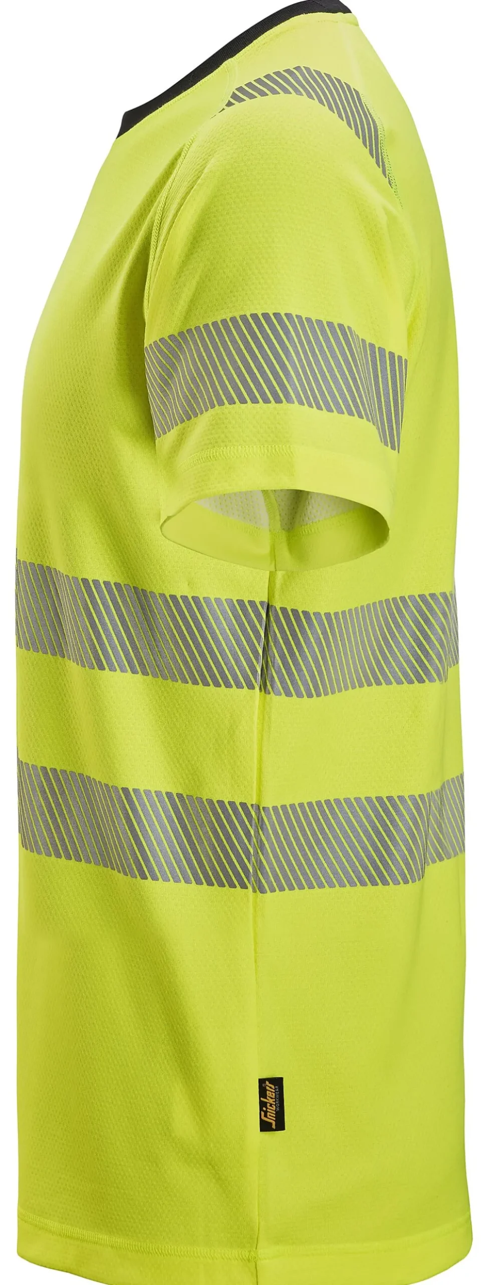 T-skjorte 2539 kl2 gul 3xl snickers workwear