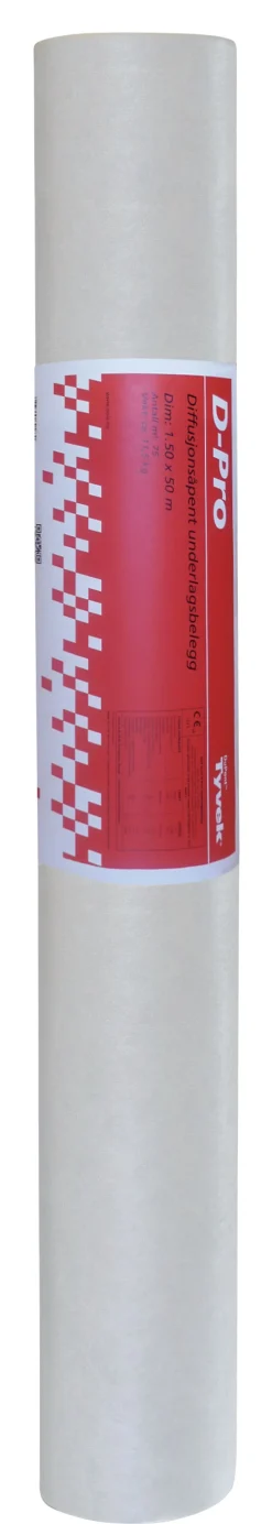 Underlagsbelegg D-Pro 1,50x50 meter