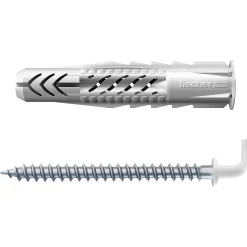 Universalplugg vinkel UX 8x50 mm R WH N 2 stk