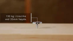 Vaterskrue FLS-HT 28x70 pakke á 125 stk for vindusmontering