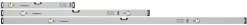 Vater sm 120 aluminium m/ 3 libeller