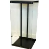 Vedstativ svart med glass