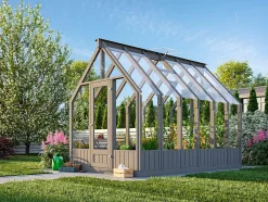 Veksthus Emilia 8,2 m2 antrasitt RAL 7012