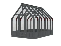 Veksthus Emilia 8,2 m2 antrasitt RAL 7012