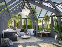 Veksthus Emilia 19,1 m² gråmalt