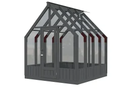 Veksthus Palmako Emilia 5,4 m2 gråmalt