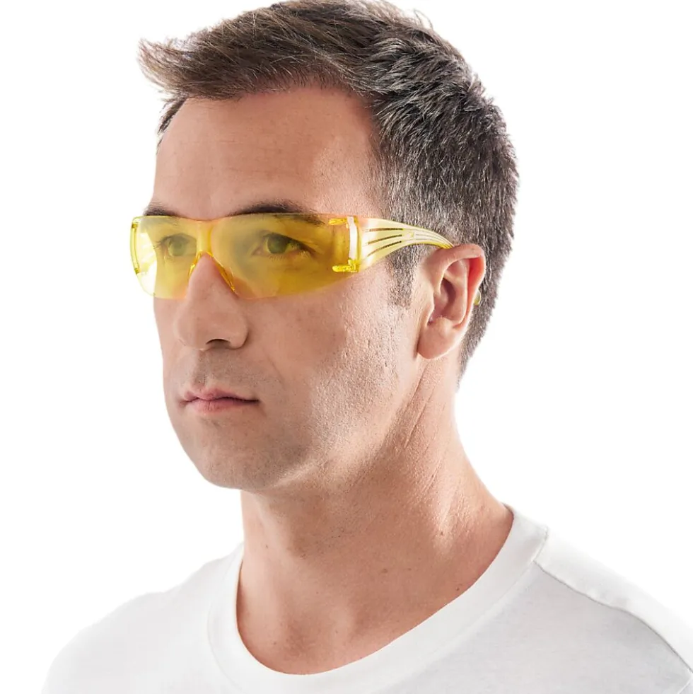 Vernebrille gul linse polykarbonat